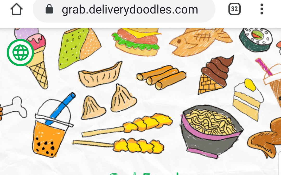 Cú bắt tay của Grab và Google: Con vẽ đồ ăn bằng Doodle, GrabFood “biến” thành món nóng sốt