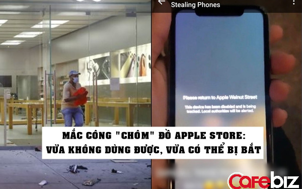 Apple Store bị cướp phá, Apple nhắc nhẹ 1 câu khiến kẻ trộm iPhone trong cuộc biểu tình tại Mỹ vội tìm cách trả lại!