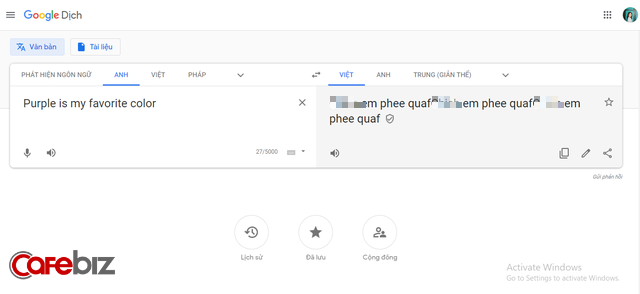 Đỏ mặt với câu dịch Purple is my favorite color của Google Translate, hậu quả vì để người dùng tự đóng góp - Ảnh 1.