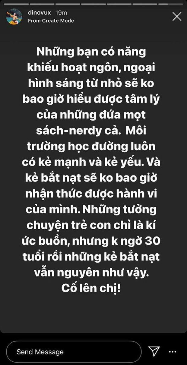 Bênh vực Giang Ơi, Vũ Dino cả đêm không ngủ được: 15 năm rồi mà tập thể đó vẫn chưa dừng tẩy chay một người - Ảnh 2.