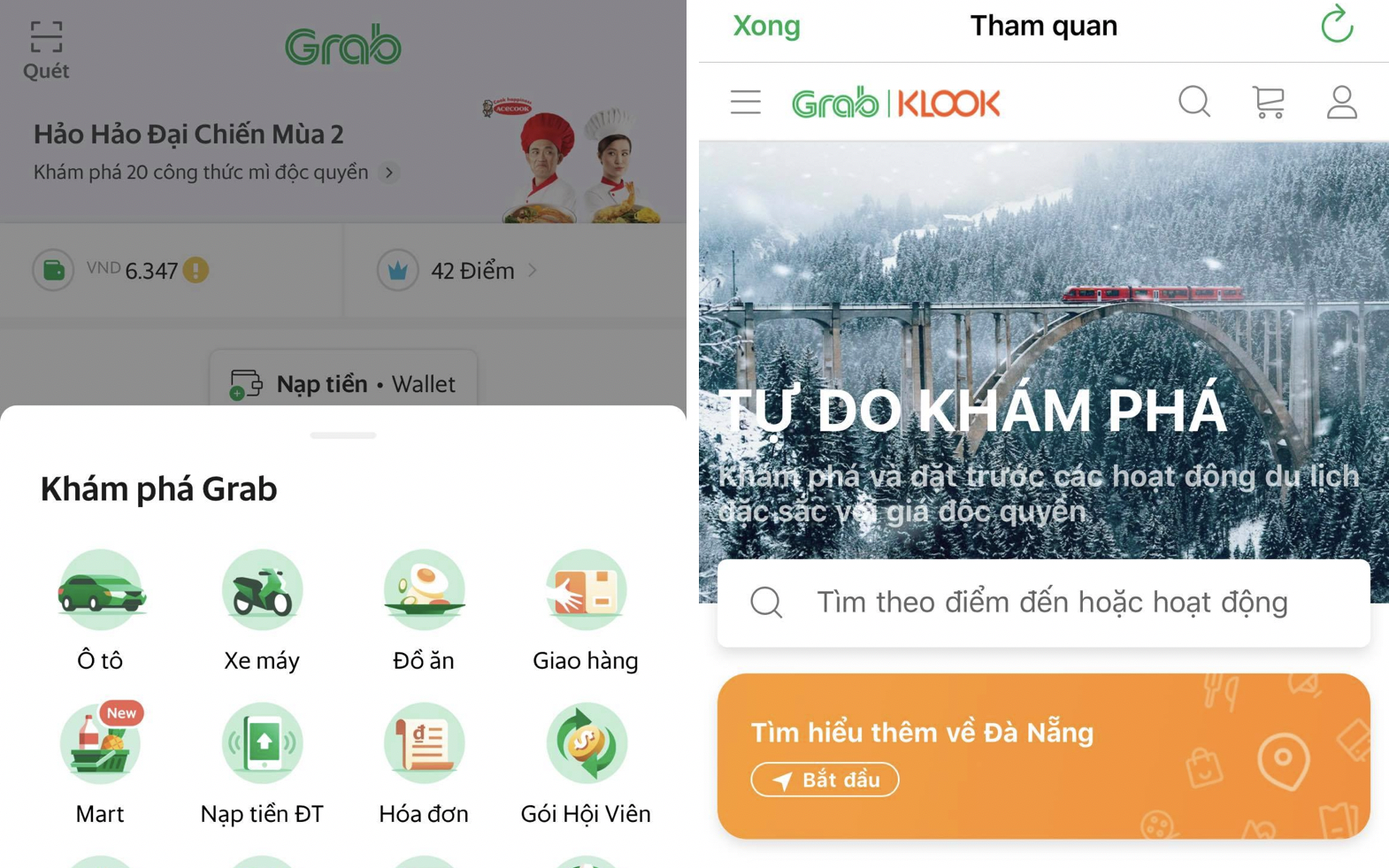 Grab bắt tay startup Hongkong Klook bán tour du lịch