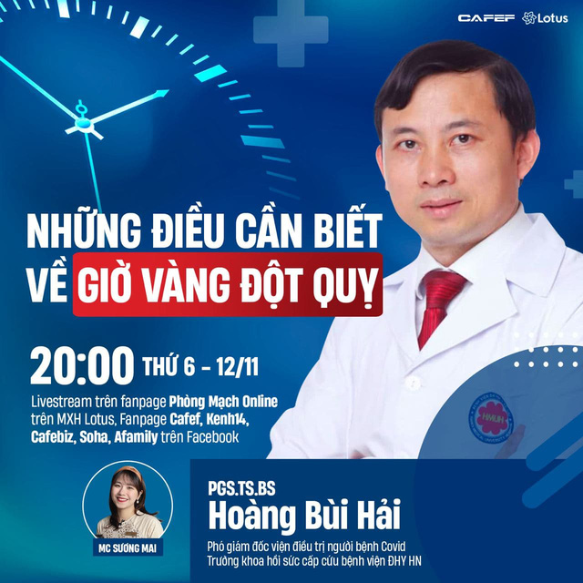 20h tối nay, bác sĩ ĐH Y giải đáp mọi thắc mắc của độc giả về GIỜ VÀNG ĐỘT QUỴ - Ảnh 2.