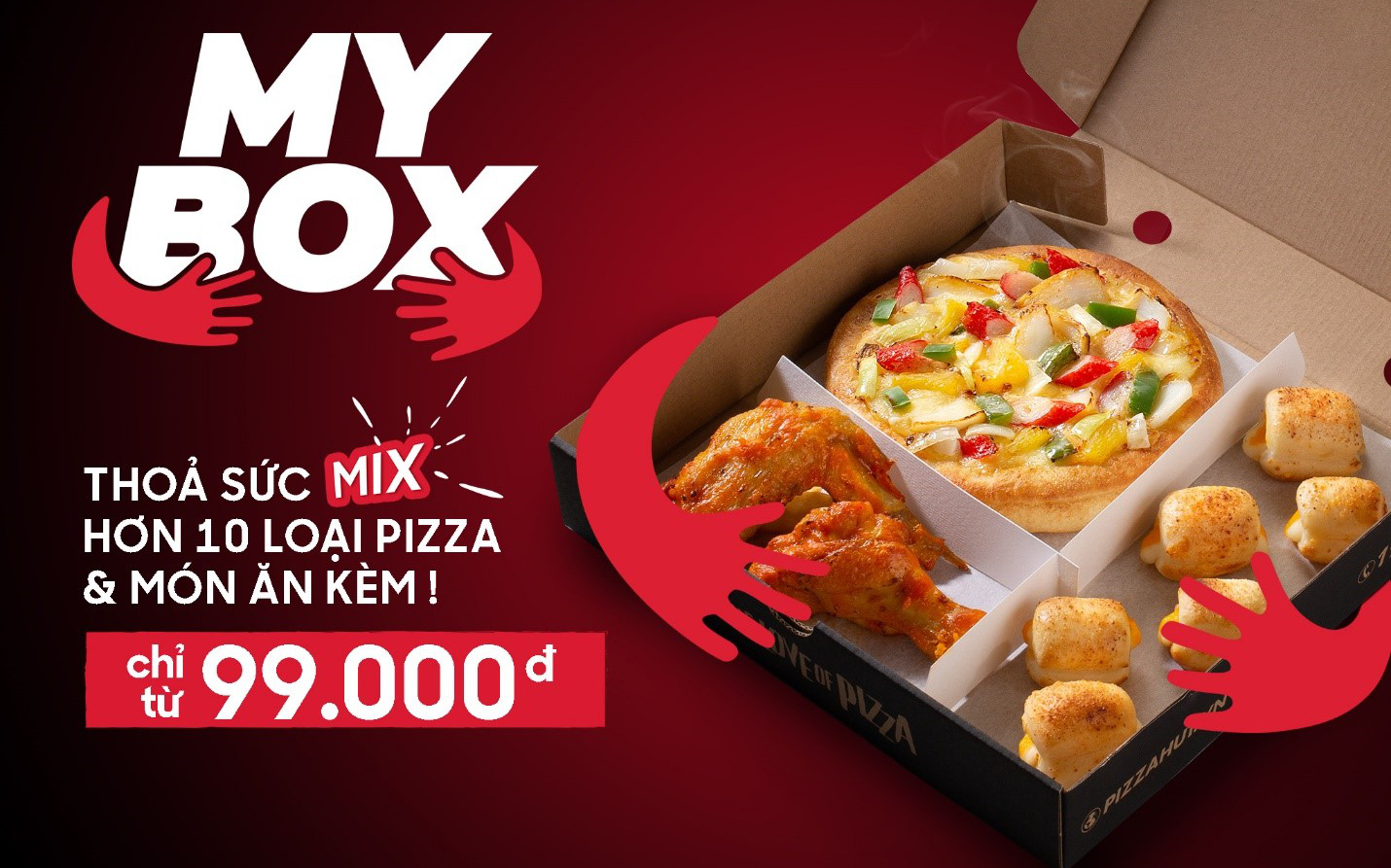 Muôn vàn kiểu kết hợp pizza & món ăn kèm chỉ từ 99.000đ