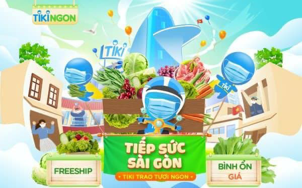 Tiki cung cấp nguồn thực phẩm giá bình ổn tiếp sức Sài Gòn