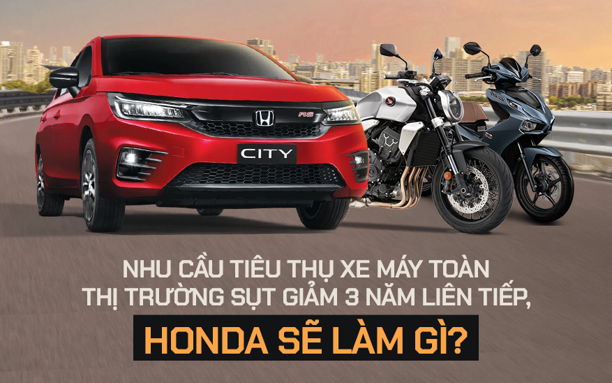 Đại gia Honda sẽ làm gì khi thị trường Việt Nam ngày càng tỏ ra thờ ơ với xe máy xăng?