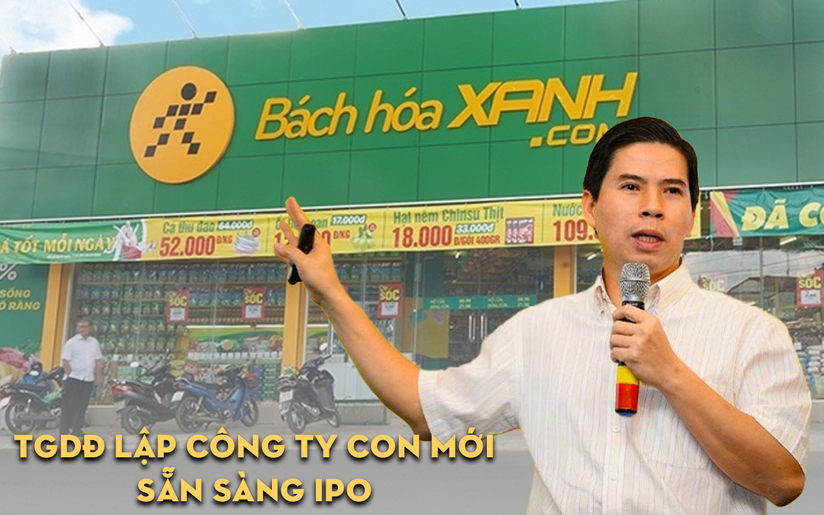 Thế Giới Di Động lập công ty con mới, chuyển nhượng toàn bộ cổ phần Bách Hóa Xanh để IPO và lên sàn chứng khoán trong tương lai