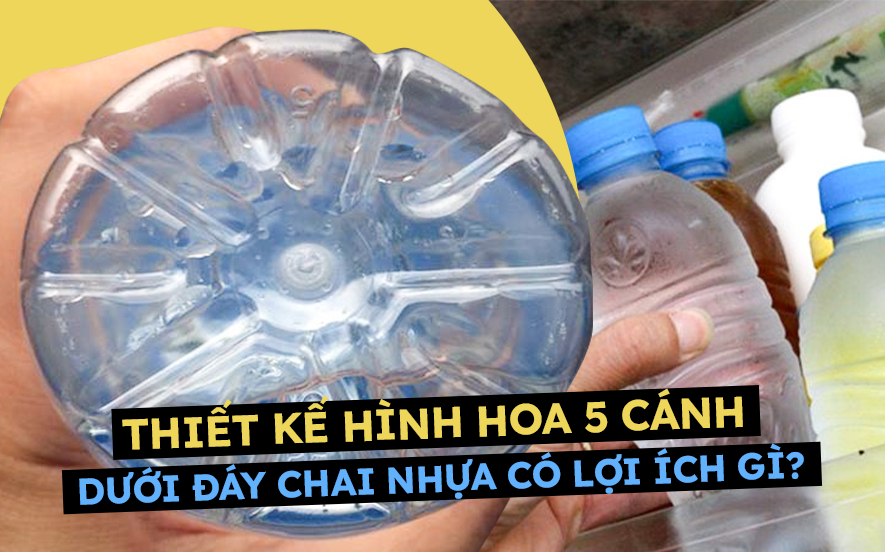 Tại sao đáy chai nước lại thiết kế hình hoa 5 cánh?