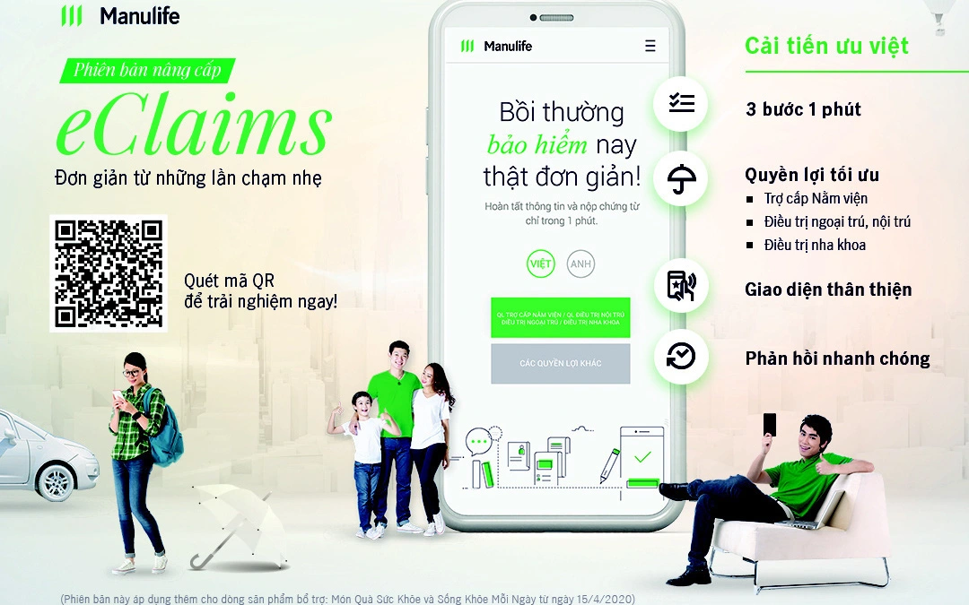 An tâm hơn với giải pháp số hóa eClaims từ Manulife Việt Nam