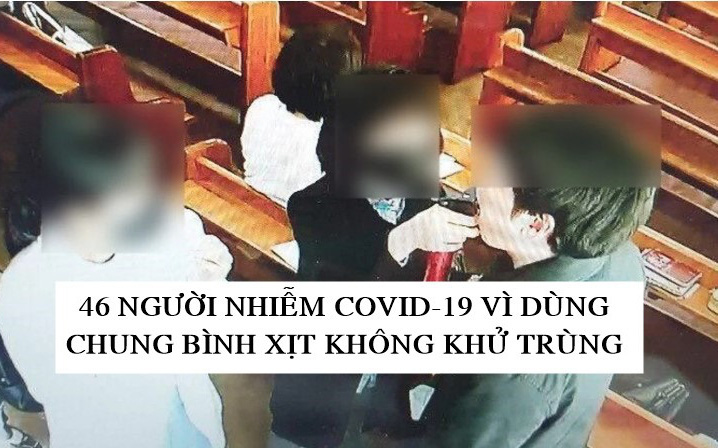 Nhà thờ Hàn Quốc xịt nước muối vào miệng tín đồ để diệt virus corona, kết quả là lây Covid-19 cho 46 người vì dùng chung bình xịt và không khử trùng