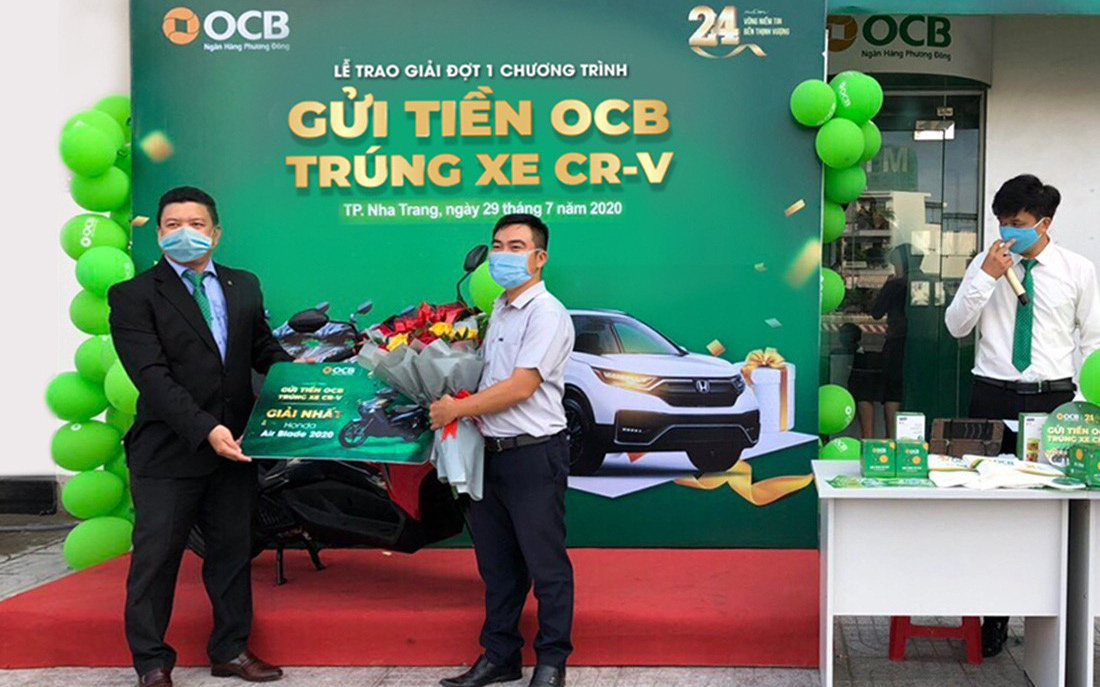 OCB trao giải đợt 1 CTKM “gửi tiền OCB – trúng ô tô CR-V”