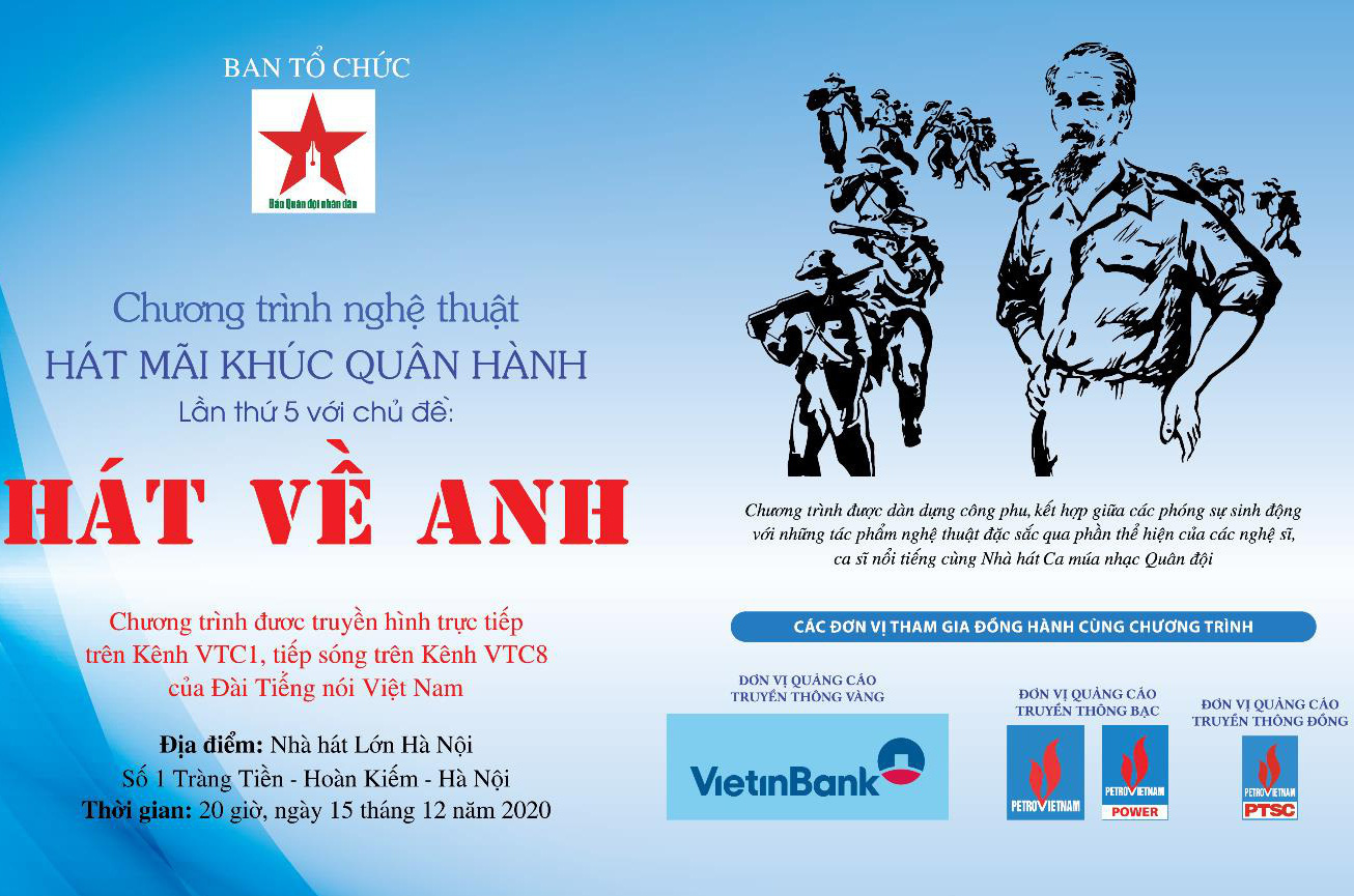 Chương trình “Hát mãi khúc quân hành” với chủ đề “Hát về anh”