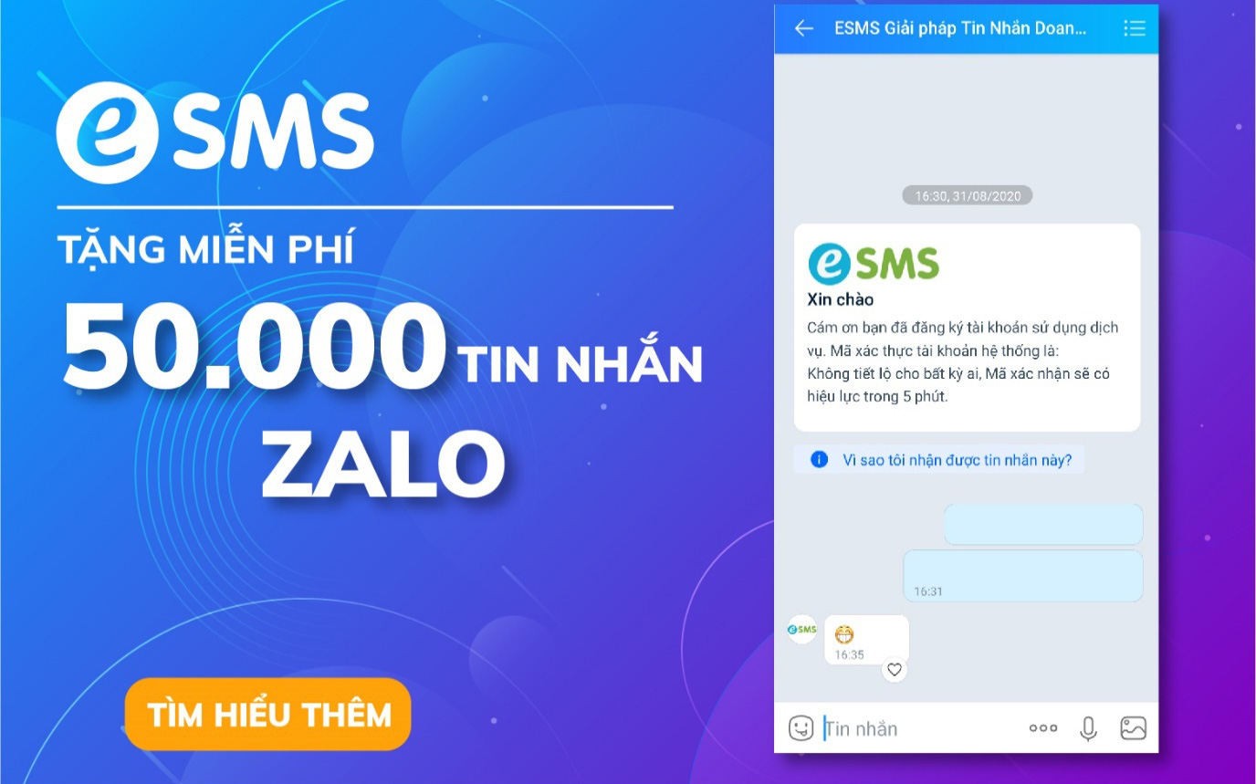 Tiếp sức doanh nghiệp: “ViHAT tặng 50000 tin nhắn Zalo giúp chăm sóc khách hàng hiệu quả hơn”