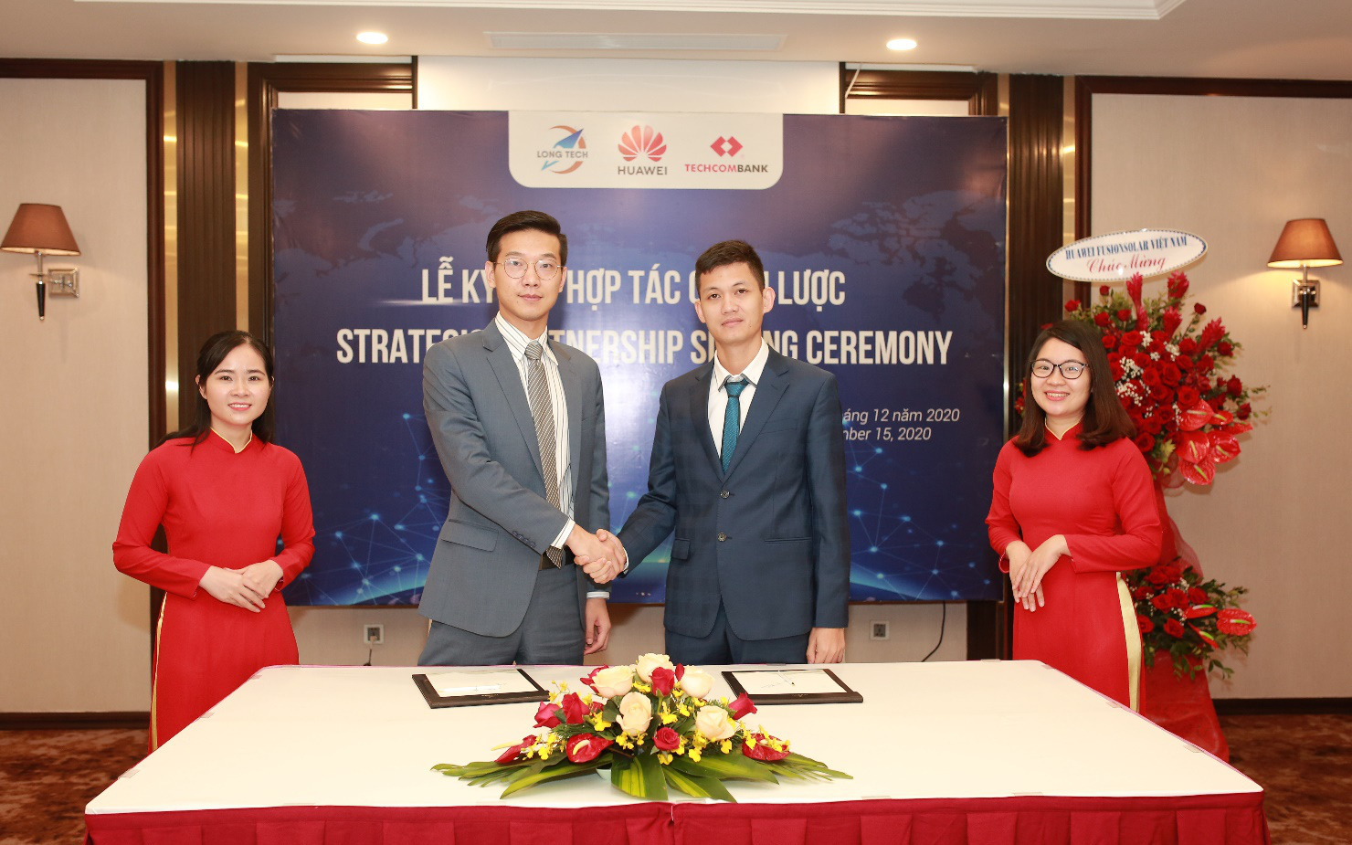 Long Tech ký kết hợp đồng hợp tác chiến lược cùng Huawei Fusion Solar