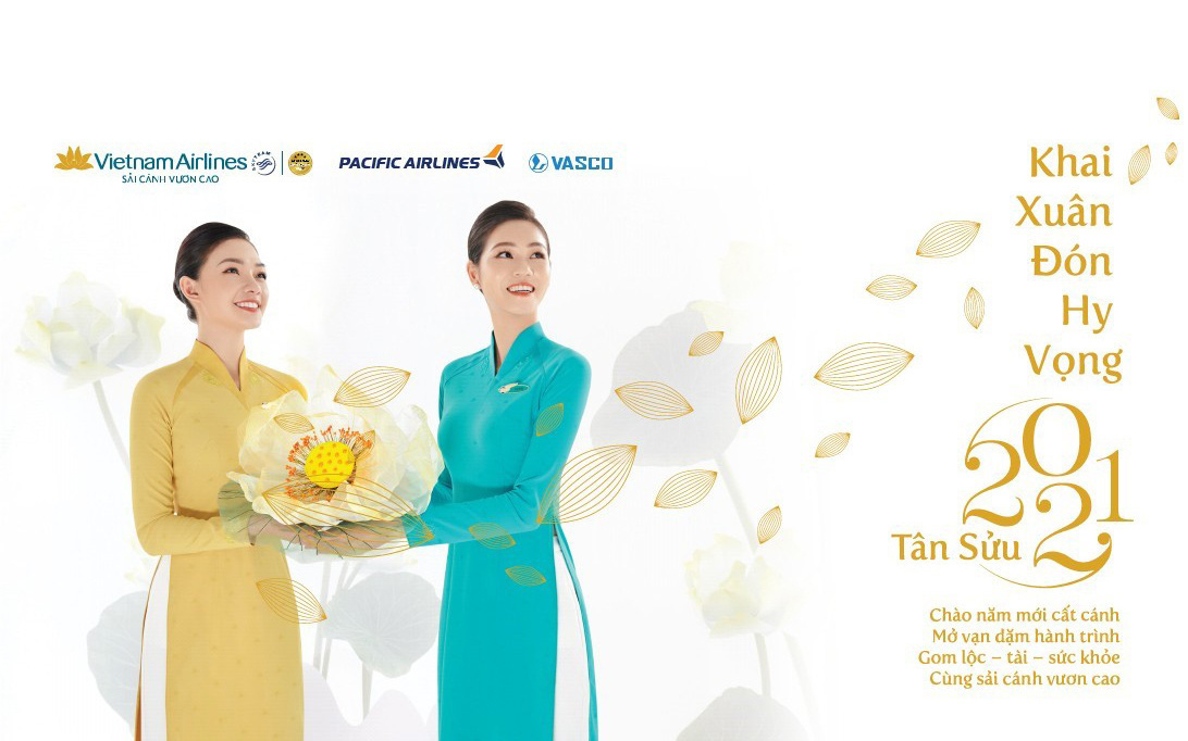 Vietnam Airlines khởi động chiến dịch "Khai xuân đón hy vọng", tăng 2.100 chuyến bay đón hành khách mùa cuối năm