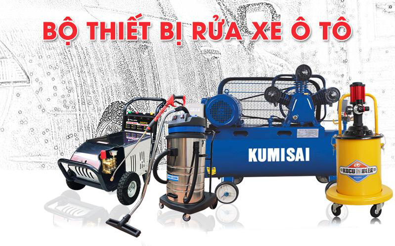 Bộ dụng cụ rửa xe ô tô không thể thiếu cho tiệm rửa xe chuyên nghiệp