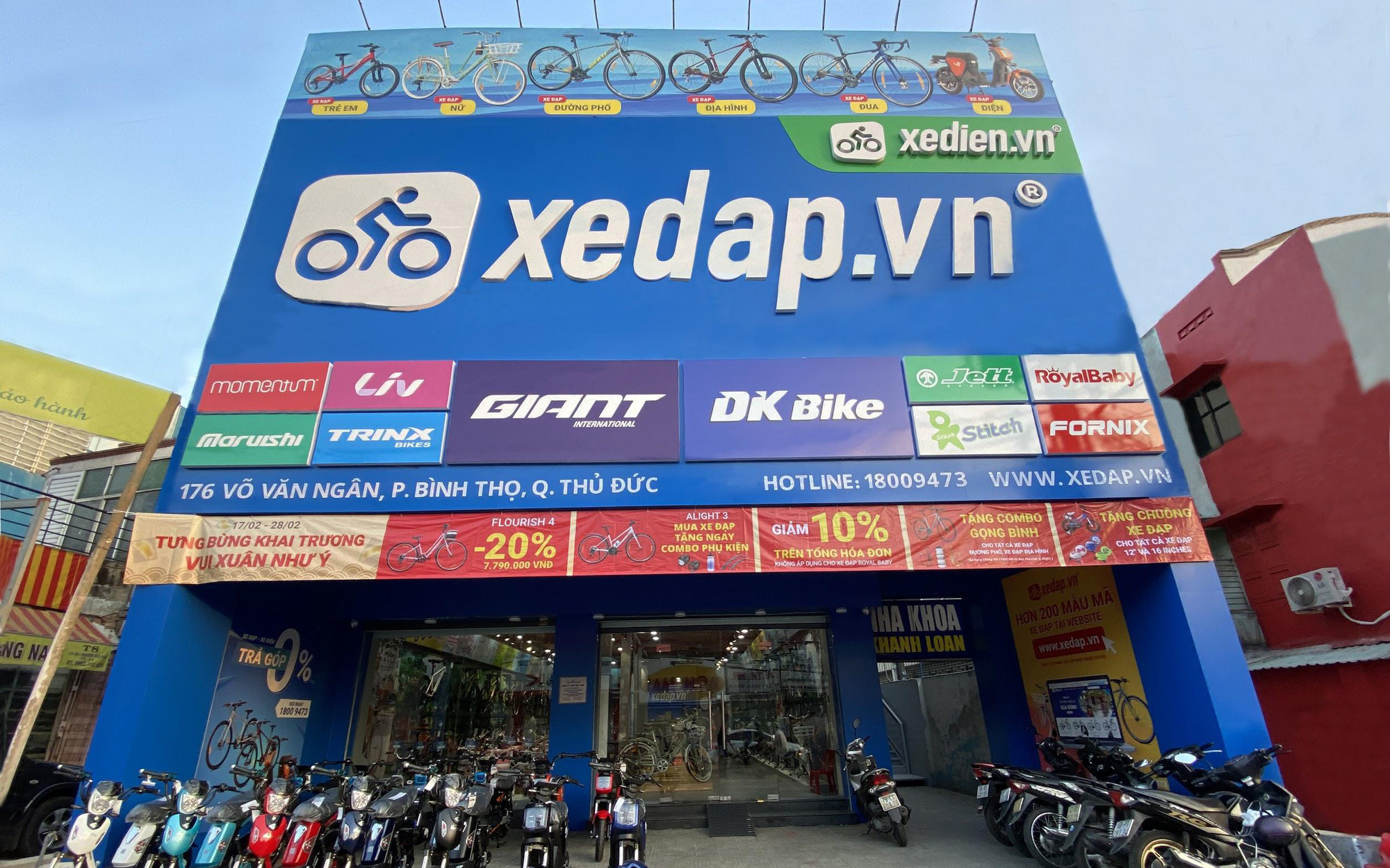 Hệ thống Xedap.vn đổ bộ con phố mua sắm sầm uất tại Thủ Đức và Quận 9