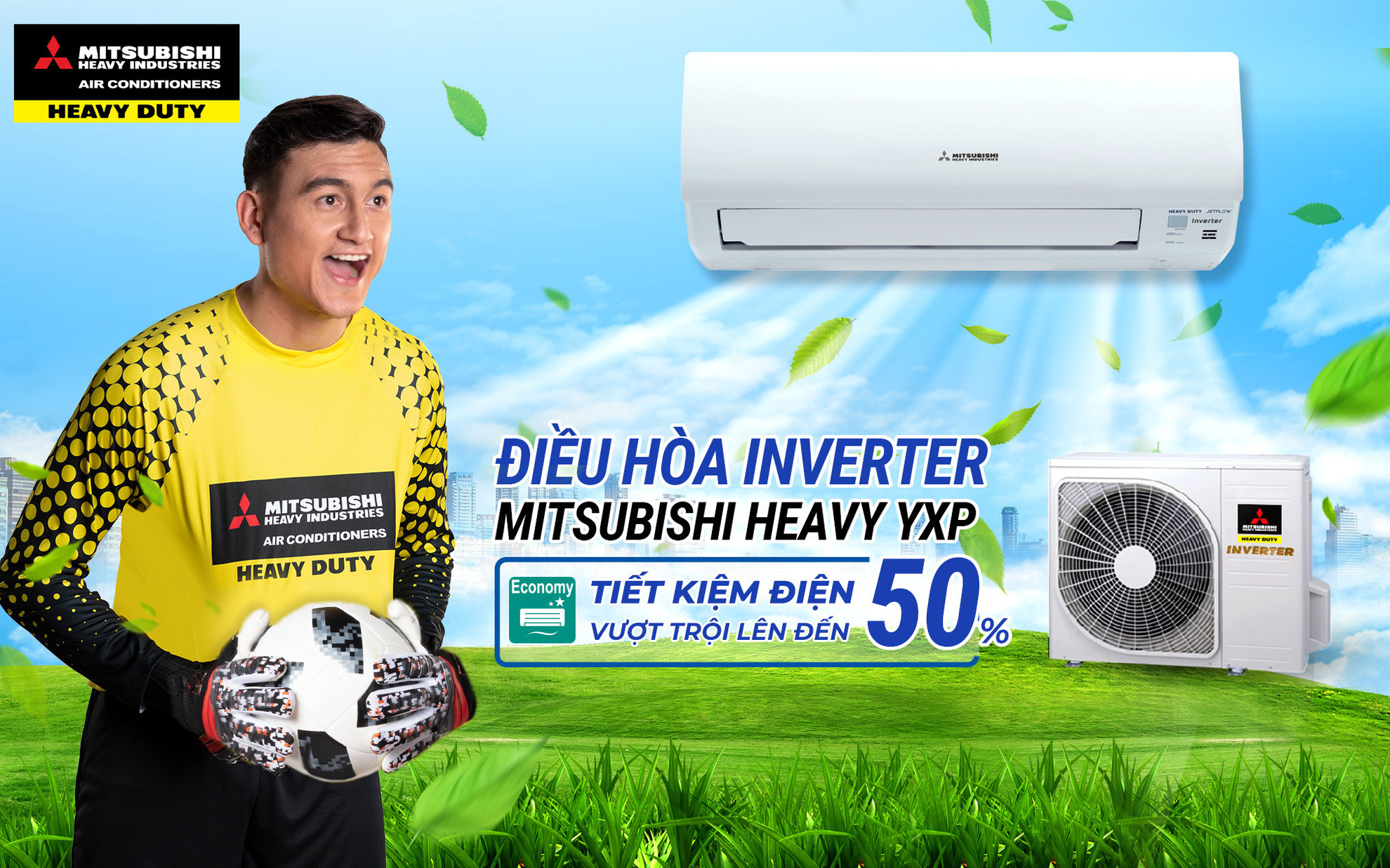 Đại sứ Đặng Văn Lâm giới thiệu các dòng điều hòa Inverter tiết kiệm điện của Mitsubishi Heavy Industries