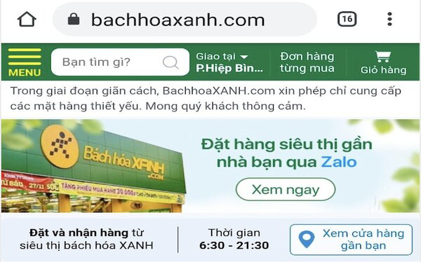 Bách hóa Xanh phục vụ hiệu quả nhờ lập 2000 nhóm "Đi chợ online"