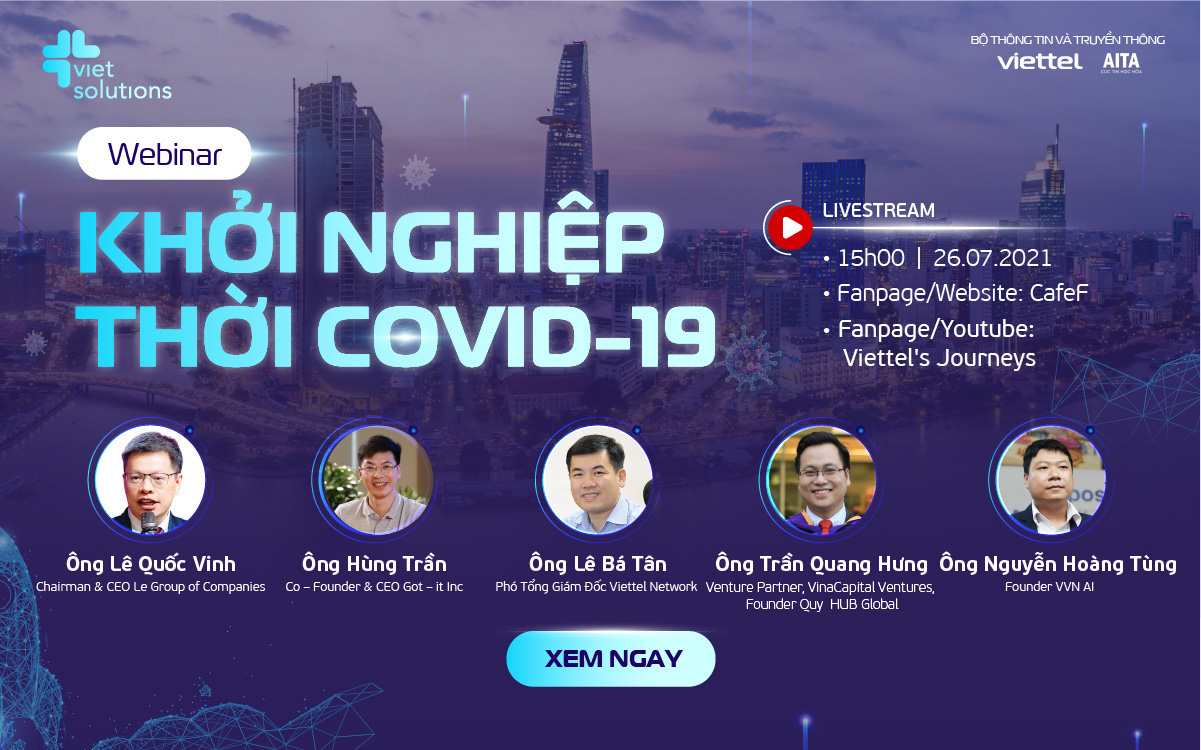 Hai hội thảo trực tuyến đặc biệt tìm lối đi cho startup thời Covid-19