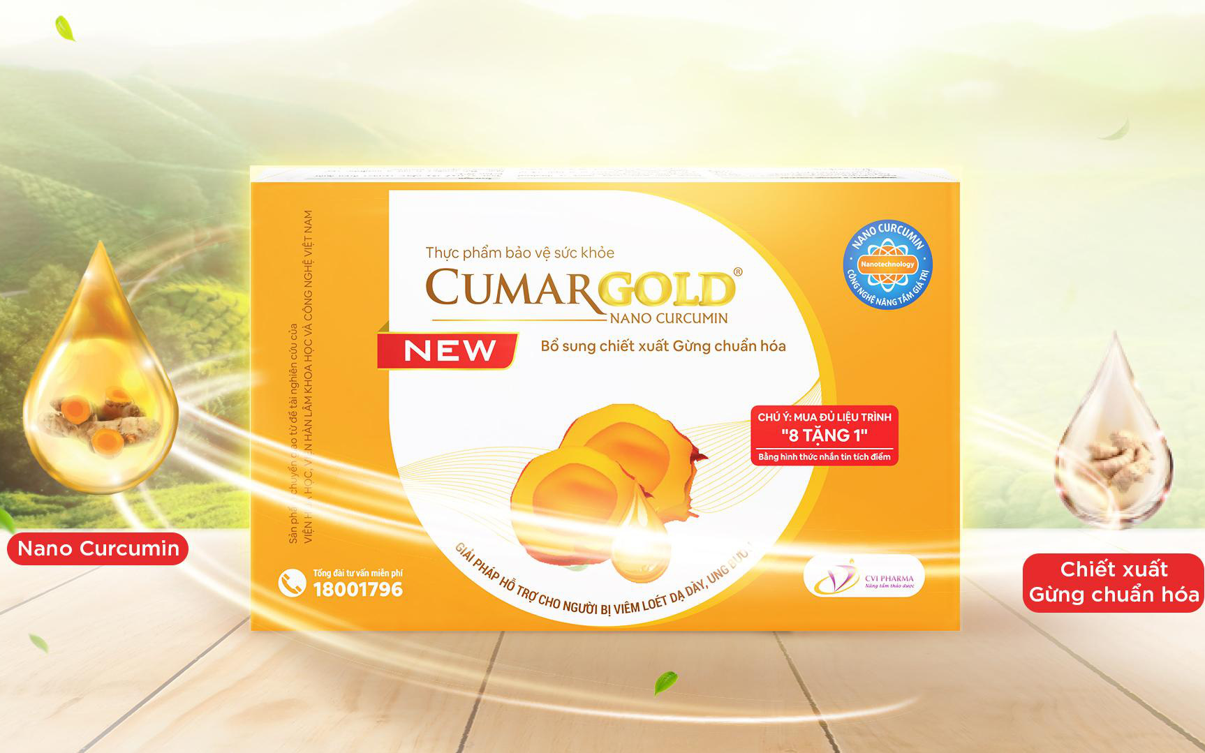 TPBVSK CumarGold New - Sản phẩm dạ dày công nghệ cao