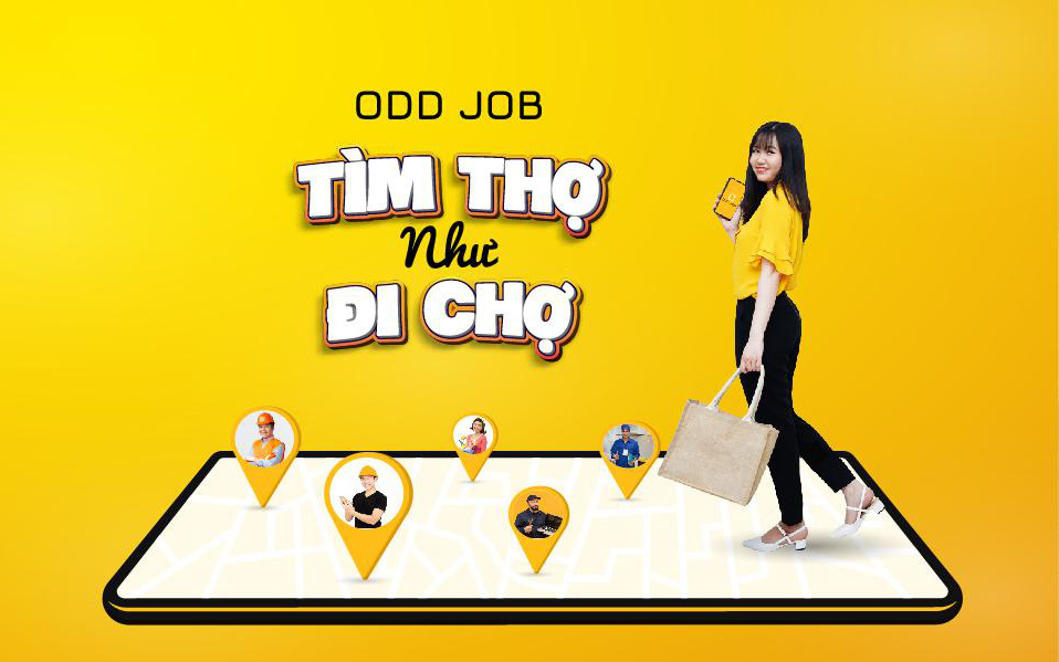 Ứng dụng Odd Job - Nơi kết nối khách hàng và thợ dịch vụ nhanh chóng, tiện ích