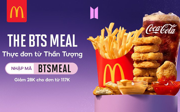 Cơn bão deal độc quyền “BTS Meal – Thực đơn từ thần tượng” chỉ có trên NowFood