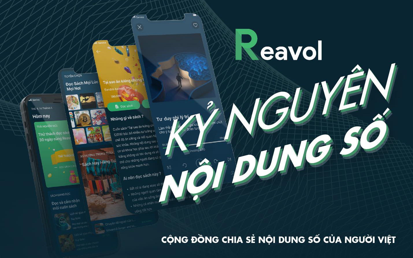 Reavol: Ứng dụng đọc và nghe sách của người Việt