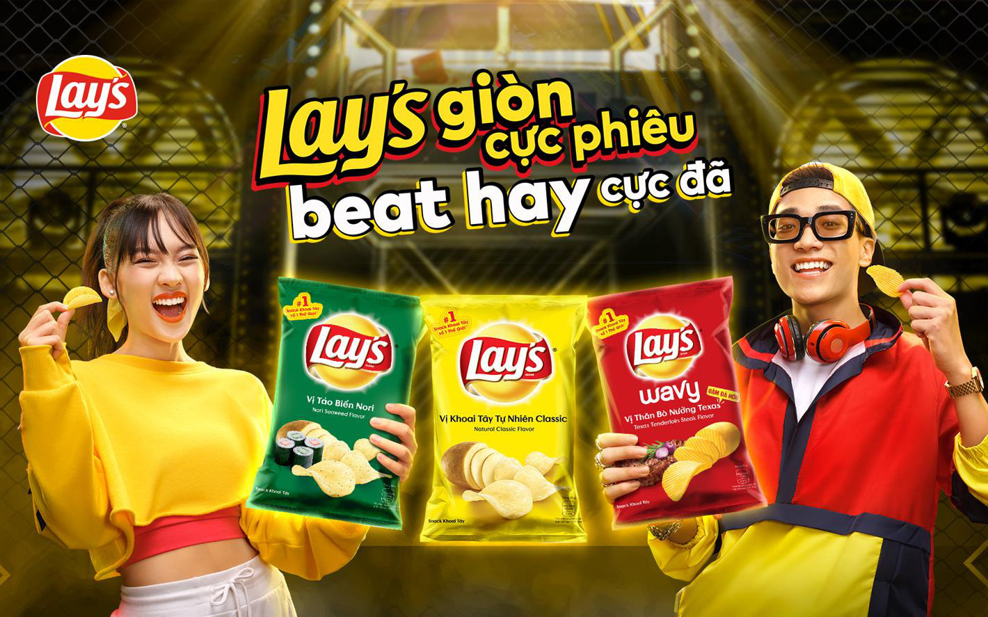 Snack khoai tây Lay's chính thức trở thành nhà đồng tài trợ Rap Việt mùa 02