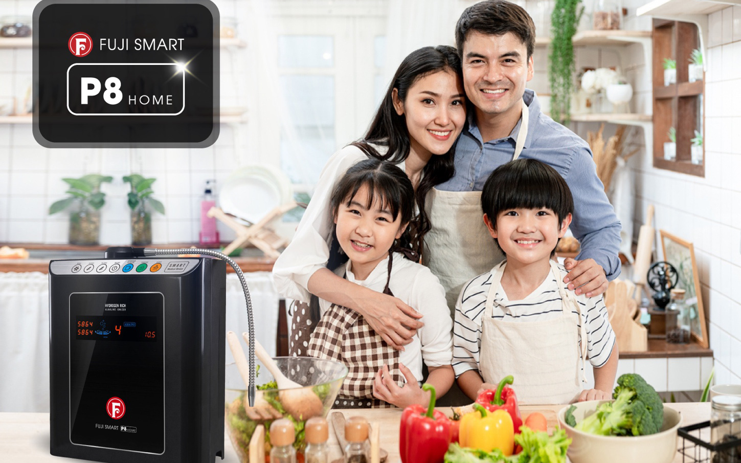 Fuji Smart P8 Home máy lọc nước ion kiềm Nhật giá dưới 30 triệu đồng