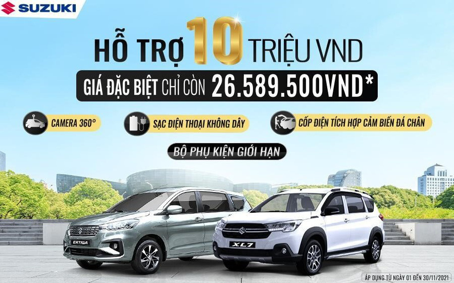 Lên đồ cho XL7 và Ertiga Sport với bộ phụ kiện ưu đãi lớn từ Suzuki