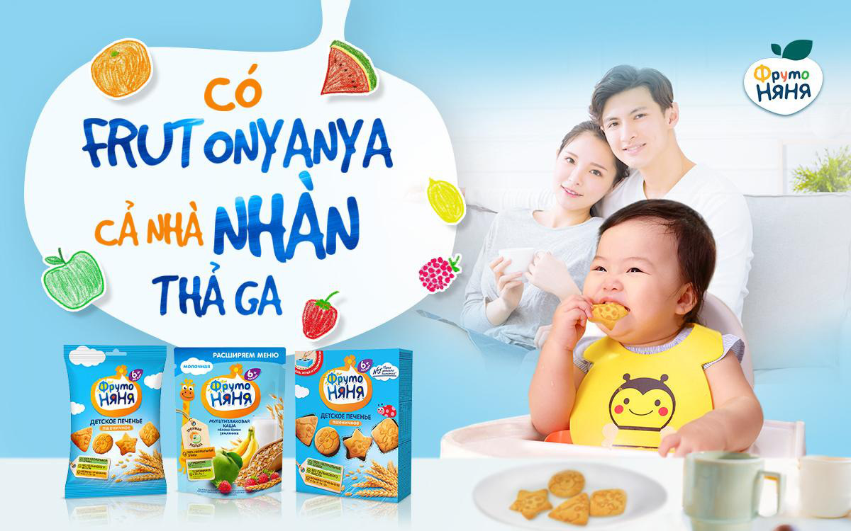 Thương hiệu ăn dặm FrutoNyanya hàng đầu tại Nga: Minh chứng thành công từ chất lượng