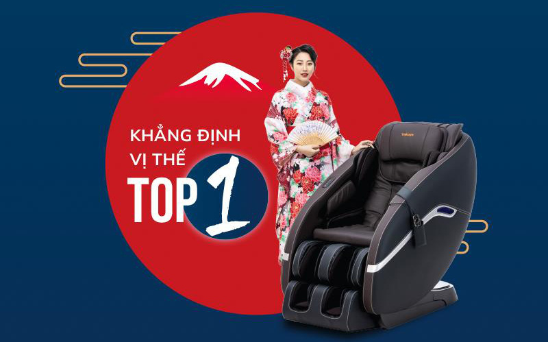 Ghế massage Tokuyo - Khẳng định vị thế Top 1 thương hiệu vì sức khỏe Việt