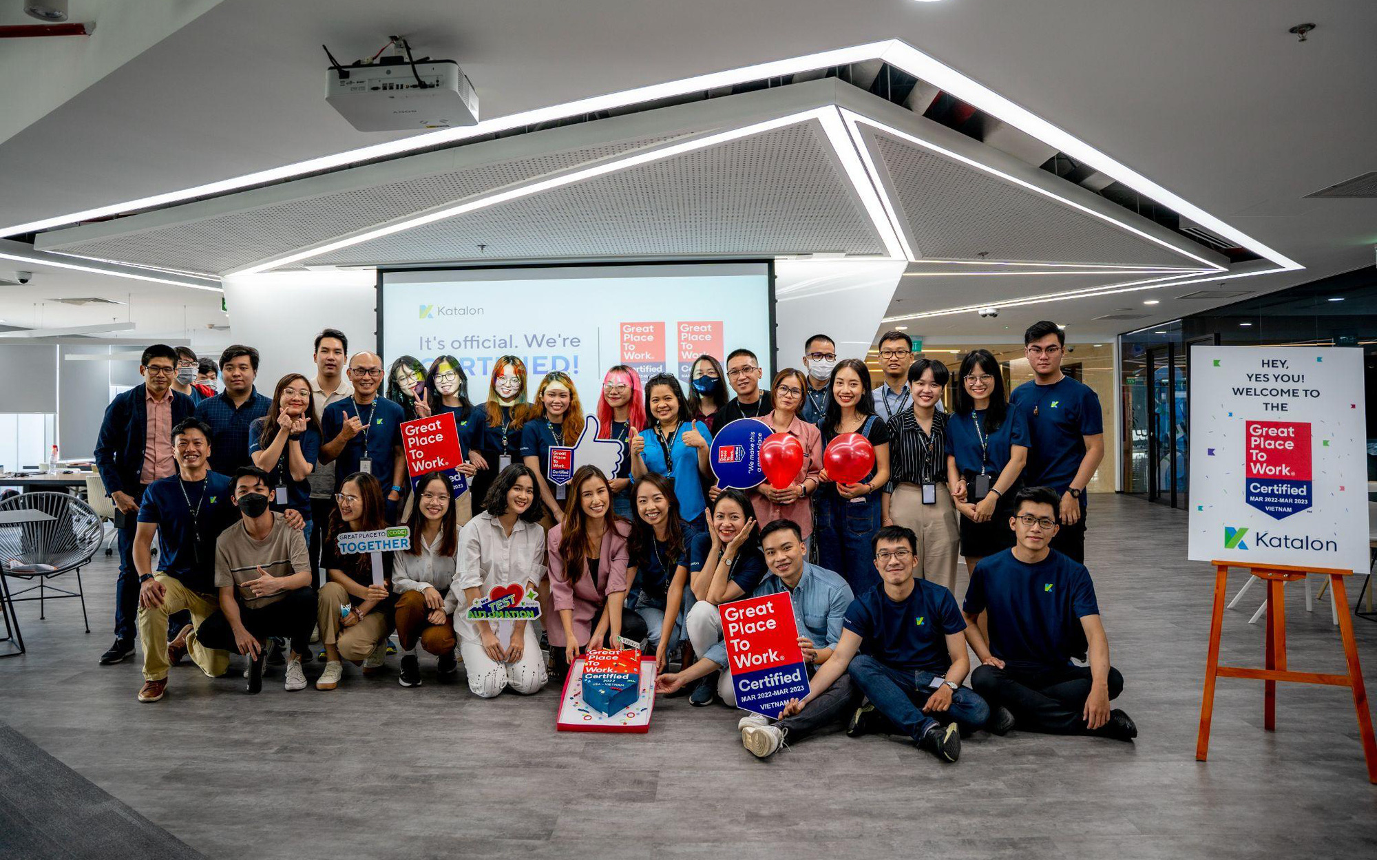 Katalon được chứng nhận “Great Place to Work™” năm 2022 tại Việt Nam và Hoa Kỳ