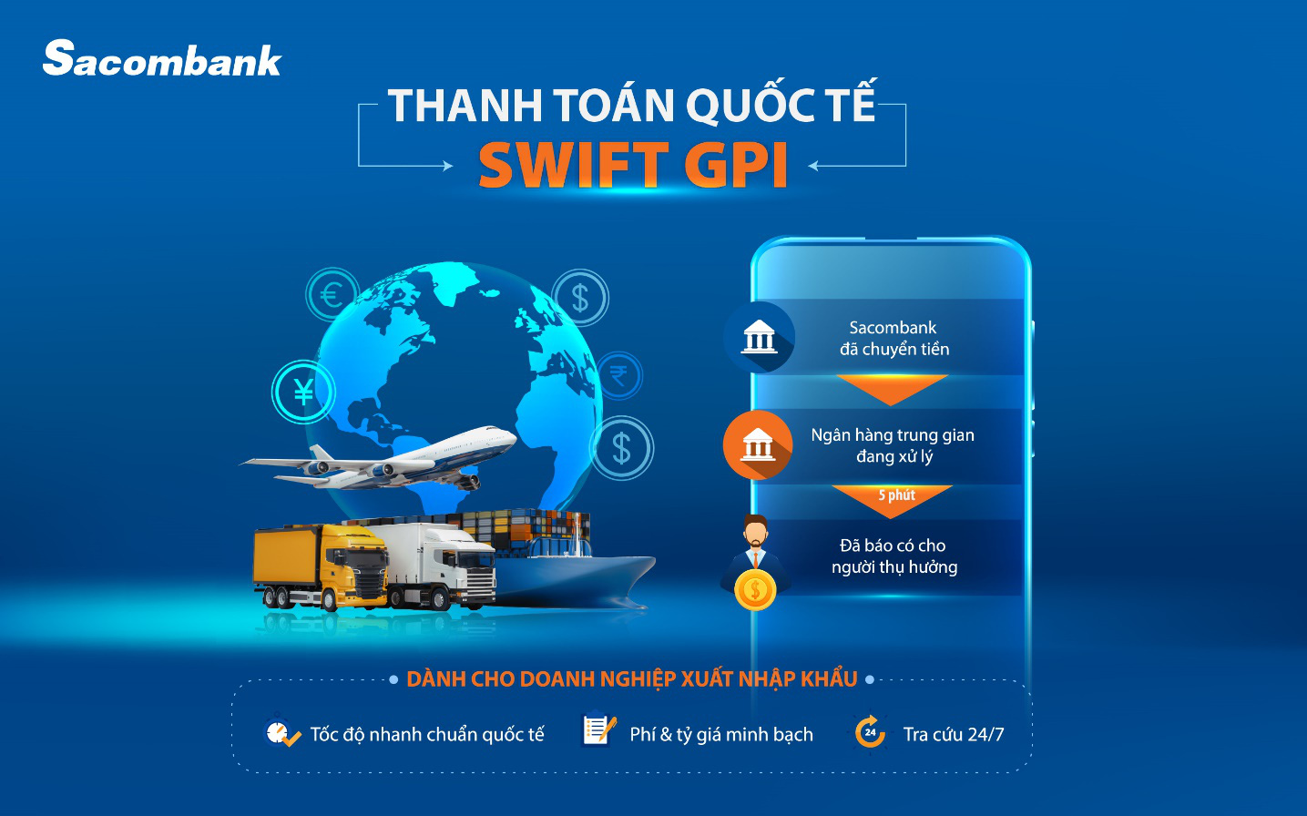 Đổi mới trong giao dịch thanh toán quốc tế với SWIFT GPI