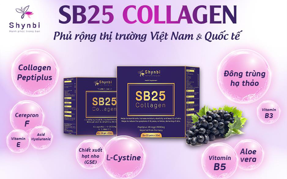 SB25 Collagen xoá tan nỗi lo Nám sạm da – SB25 Collagen