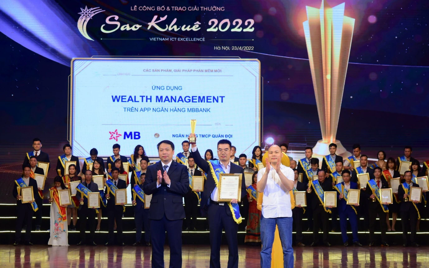 Ứng dụng đầu tư tài chính Wealth Management trên App MBBank đạt giải Sao Khuê 2022