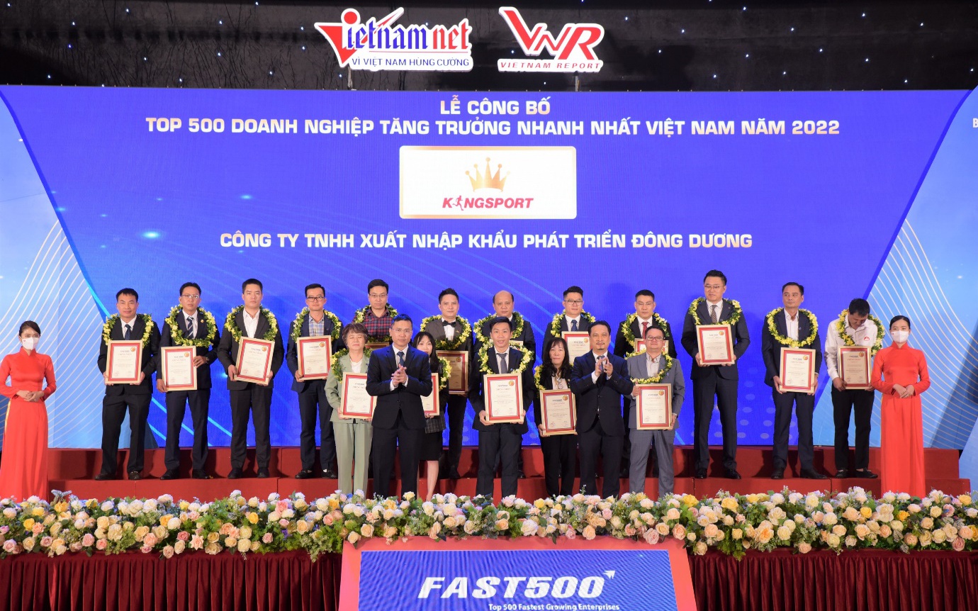Kingsport tự hào lọt Top 59 trong 500 doanh nghiệp tăng trưởng nhanh nhất Việt Nam 2022 - FAST500