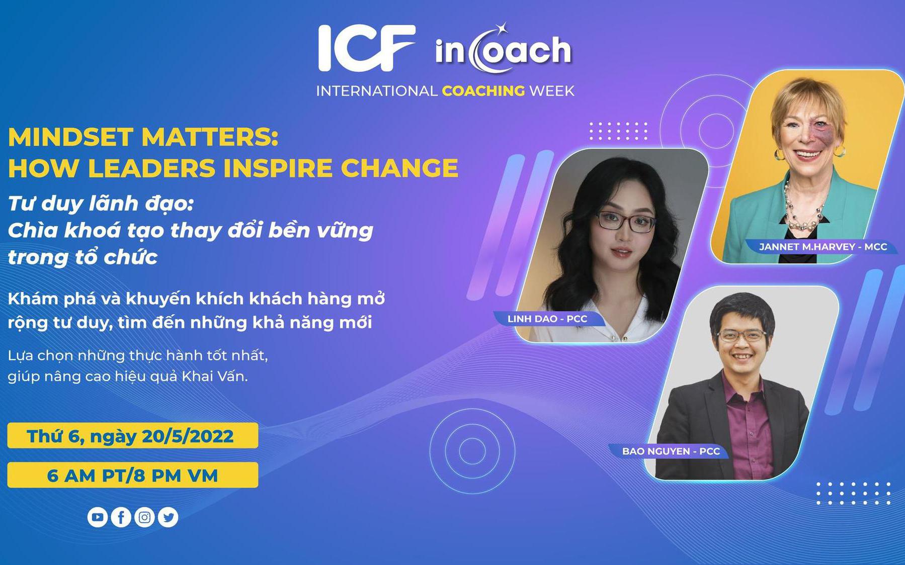 inCoach tổ chức sự kiện đặc biệt cùng diễn giả là cựu chủ tịch ICF và Master Coach