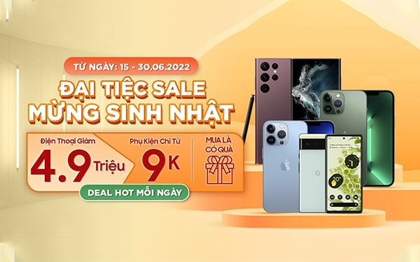 Đại tiệc sale mừng sinh nhật Di Động Mỹ