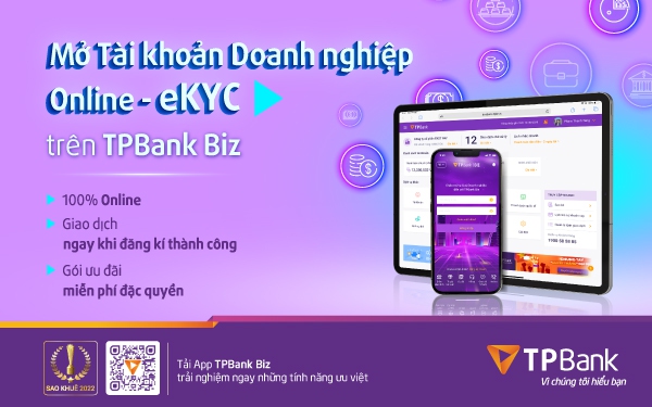 Doanh nghiệp dễ dàng tăng tốc với eKYC, mở tài khoản ngân hàng Online 24/7