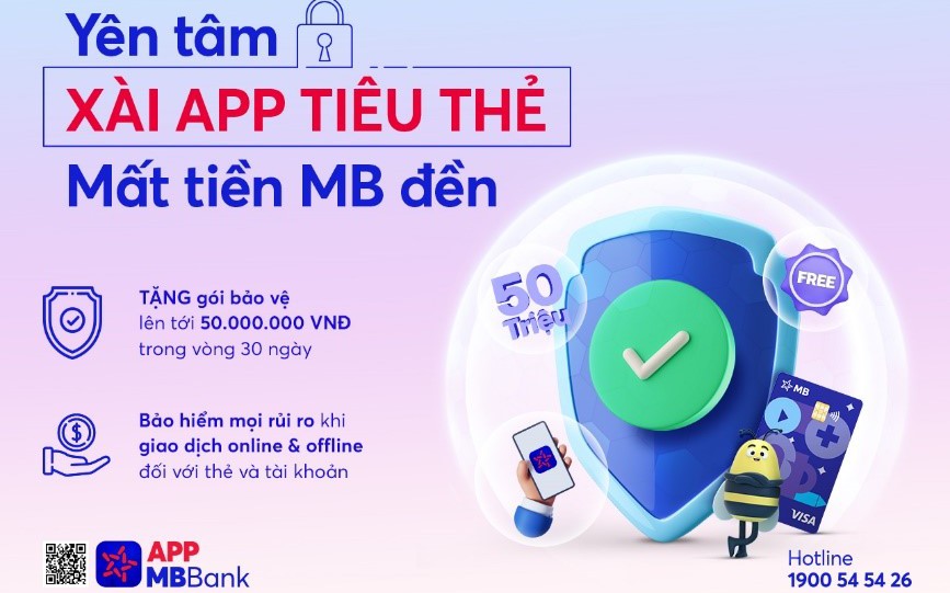 MB kích hoạt gói bảo vệ 50 triệu đồng trong 30 ngày cho khách hàng hiện hữu