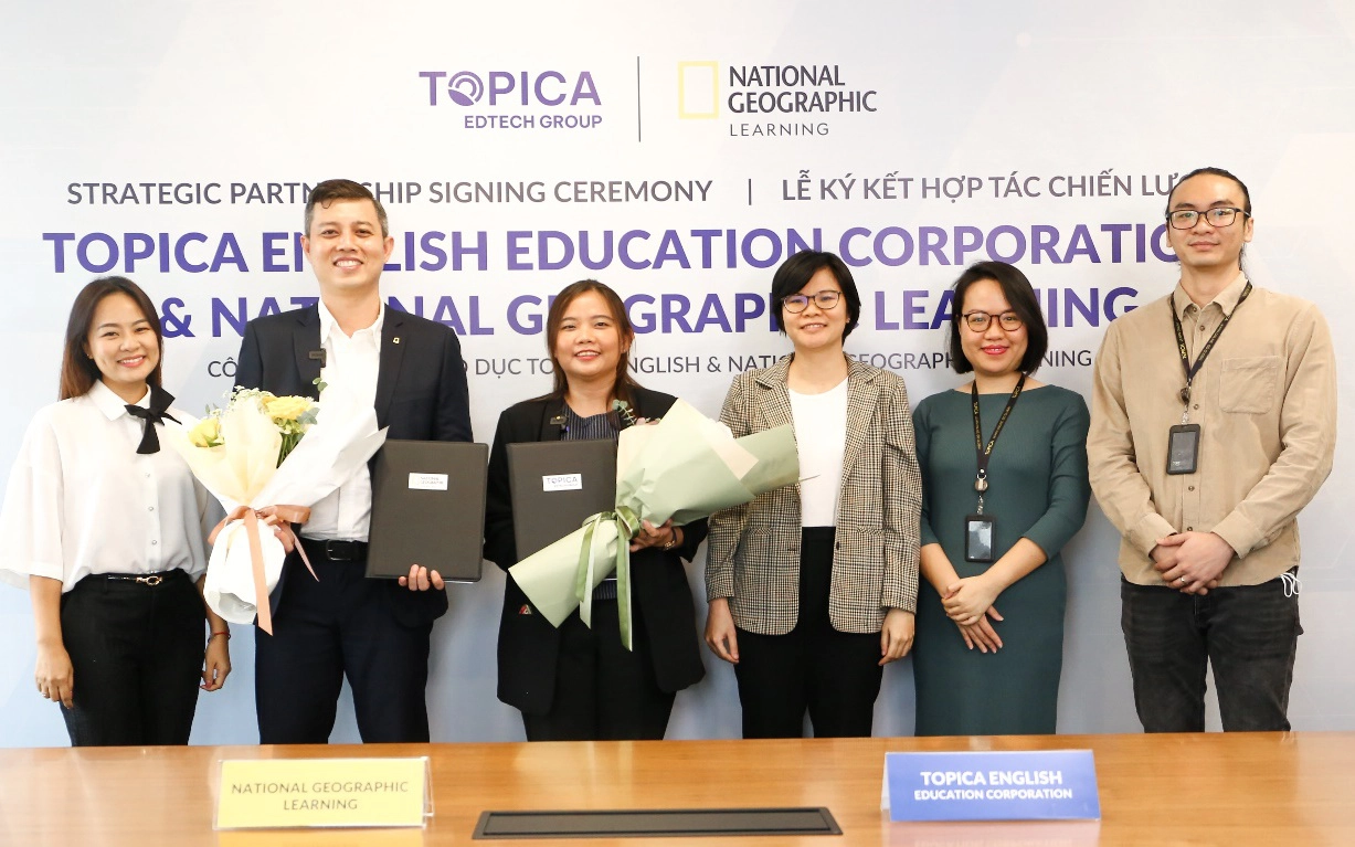 TOPICA Edtech Group hợp tác chiến lược với Macmillan Education và National Geographic Learning