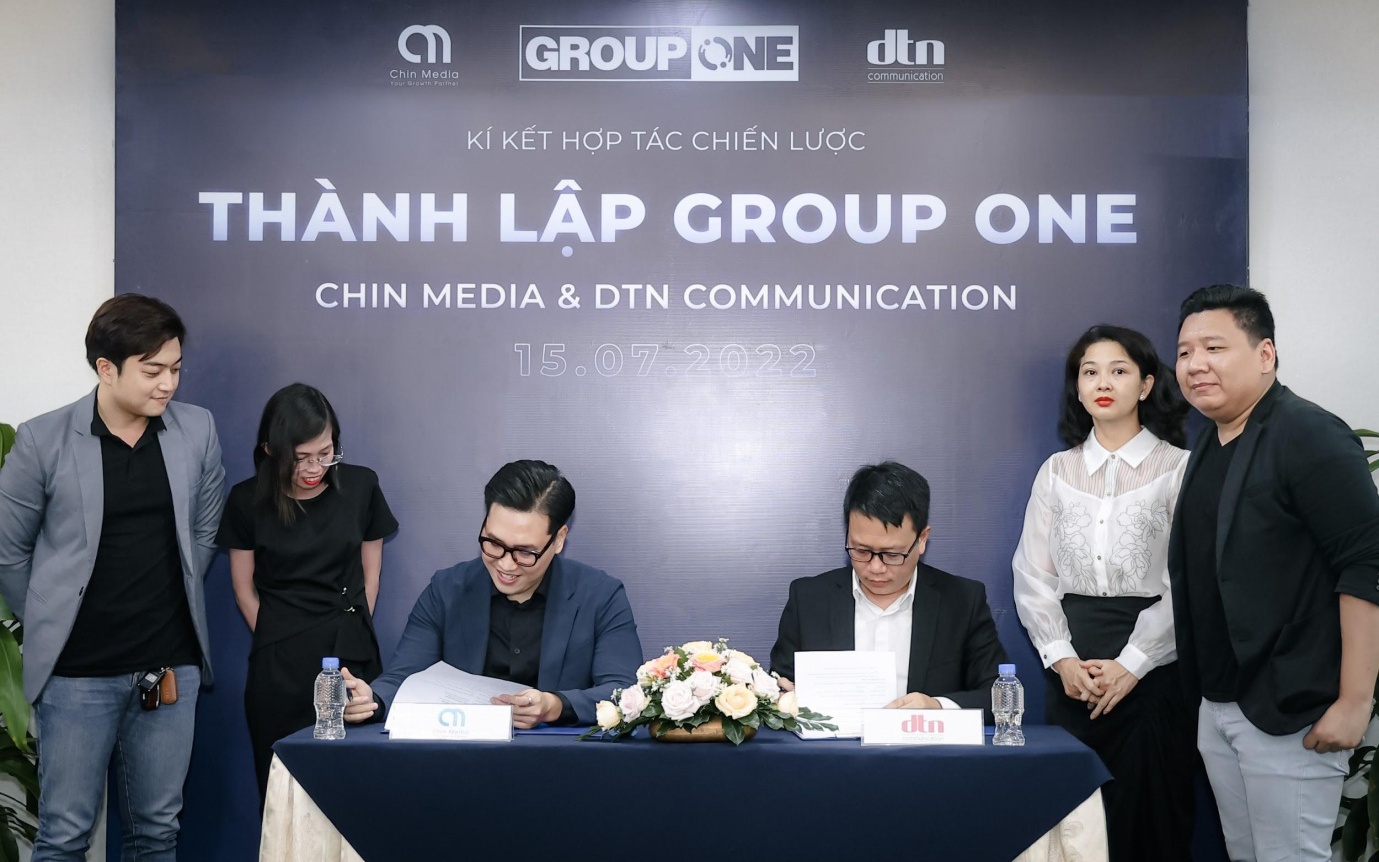 Chin Media và DTN Group ký kết ra mắt Liên minh đối tác truyền thông GroupONE