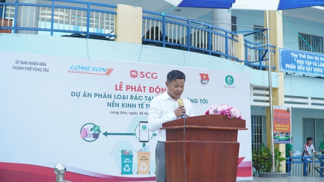 SCG khởi động dự án thí điểm đầu tiên về phân loại rác tại trường tiểu học Long Sơn 2 ở Bà Rịa – Vũng Tàu - Ảnh 1.