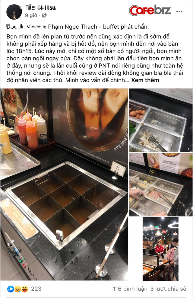 Chuỗi nhà hàng buffet lẩu Tokpokki nổi tiếng ở Hà Nội liên tiếp bị tố vì thái độ đuổi khách của nhân viên, “lên đồ ki bẩn”, đồ ăn lèo tèo, trong nhà hàng còn có... gián - Ảnh 1.