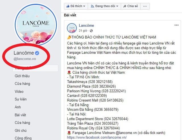 Hàng loạt Fanpage và website giả mạo LANCÔME Việt Nam bán hàng giả: Chị em cần đặc biệt lưu ý kẻo tiền mất, tật mang!  - Ảnh 4.