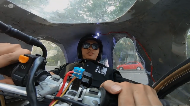 Sinh viên Bách Khoa chế tạo xe siêu tiết kiệm xăng, đi 400km chỉ tốn 1 lít - Ảnh 3.