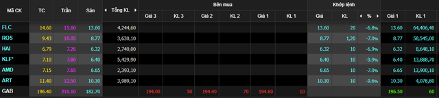 Cổ phiếu họ FLC bị bán tháo, giảm sàn ngay khi thị trường chứng khoán mở cửa - Ảnh 3.