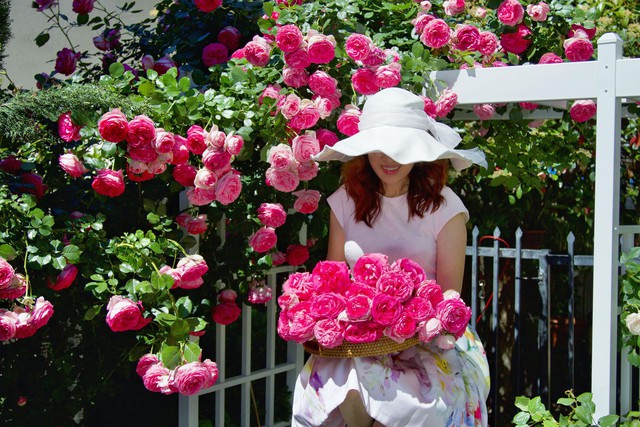 Người phụ nữ Việt ‘cõng giấc mơ hoa’ tự tay dựng nên ‘vườn địa đàng’ đẹp như cổ tích - Ảnh 1.