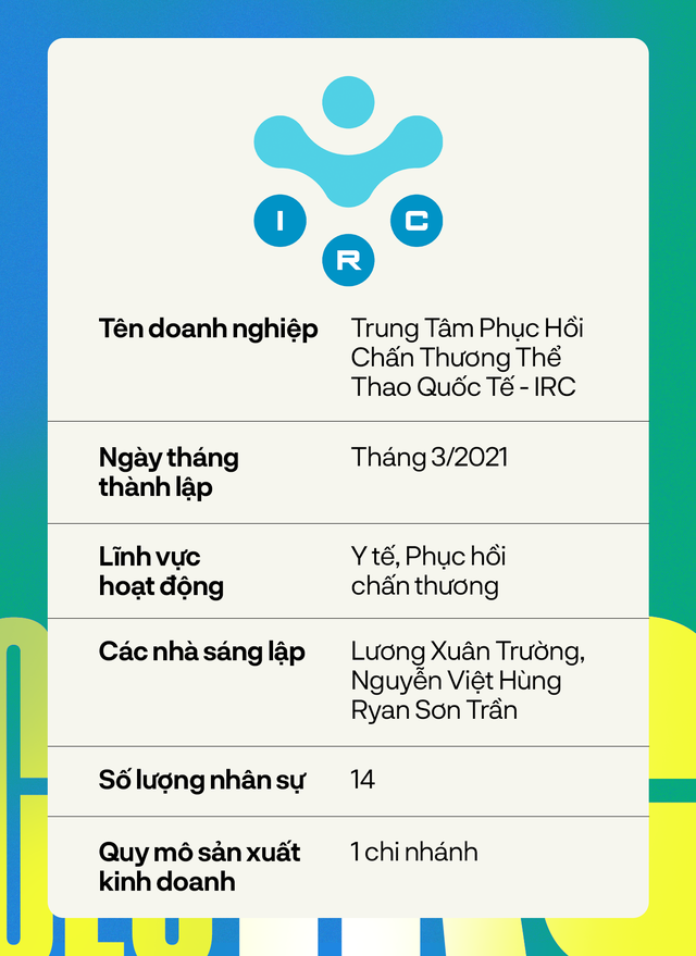 CEO Nguyễn Việt Hùng - tri kỷ giúp Xuân Trường gây dựng IRC: Từ cú ngã chấn thương dây chằng của bạn thân tới startup trung tâm phục hồi thể thao - Ảnh 13.